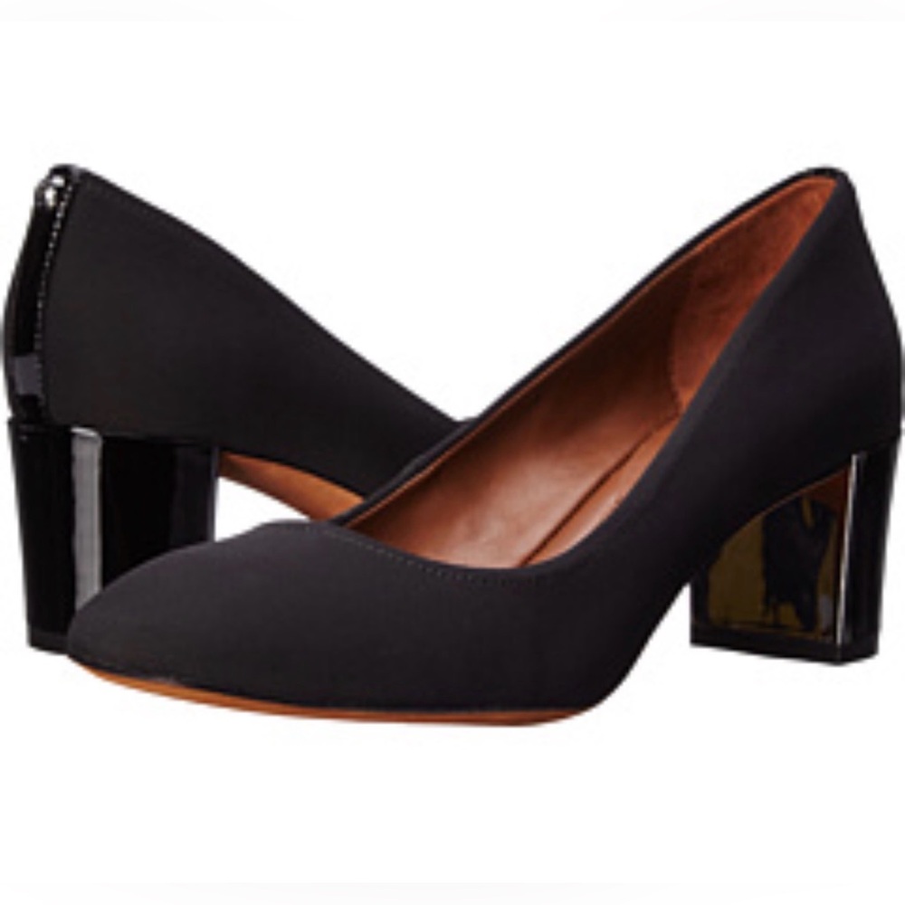 Donald Pliner Square Toe‎ Pump Women Black Size 8.5